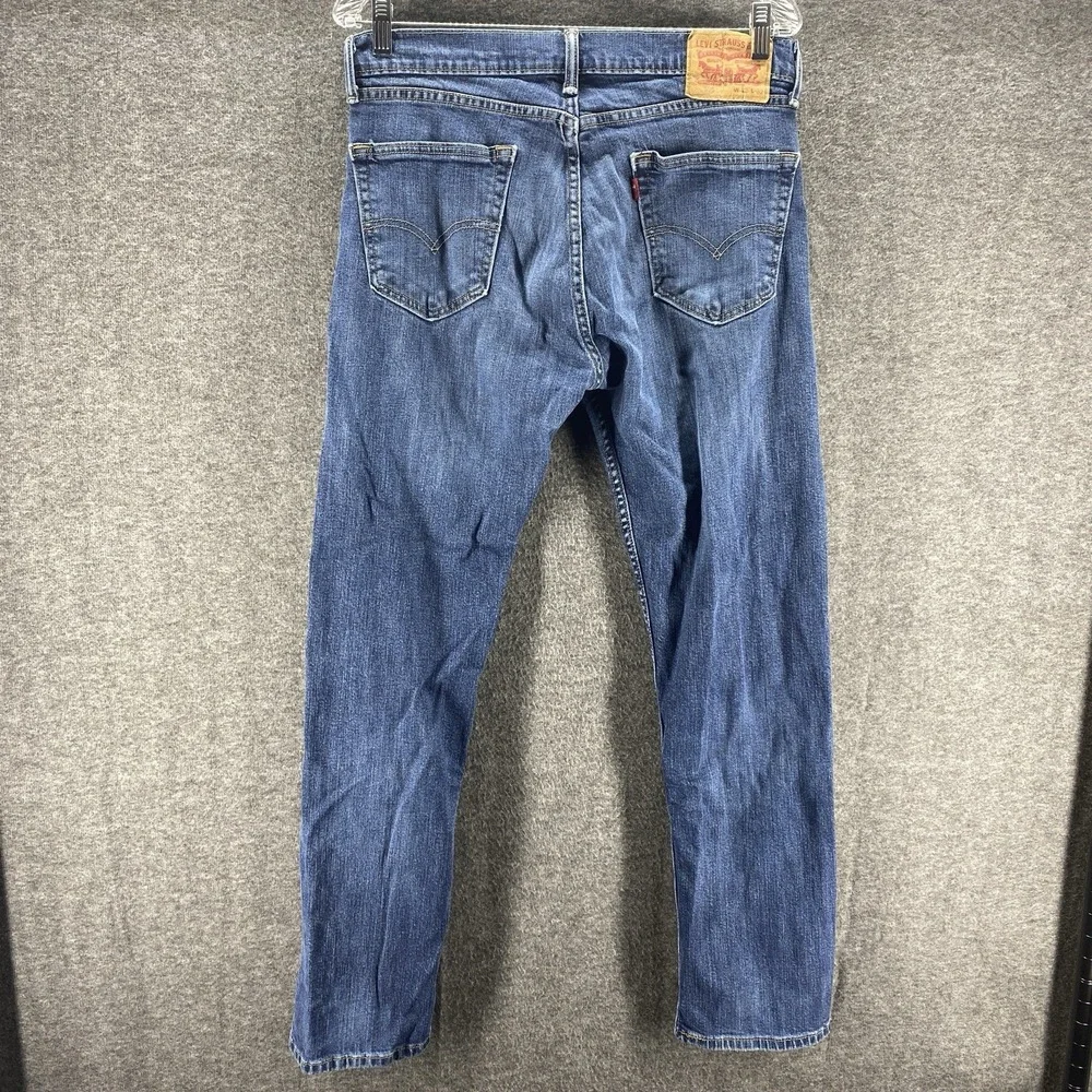 Levi's 505 Regular Fit Jeans Mens 32x32 Blue Medium Wash Straight Leg Denim